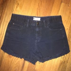Free People 💙 Navy Blue Jean Shorts